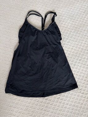 Athleta Black Swim Tankini Top